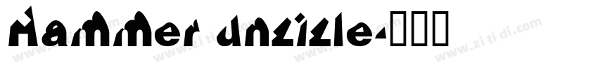 Hammer unzizle字体转换